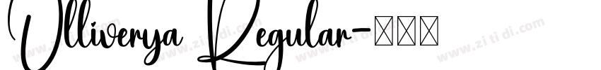 Olliverya Regular字体转换